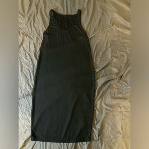 Black midi dress-calf length